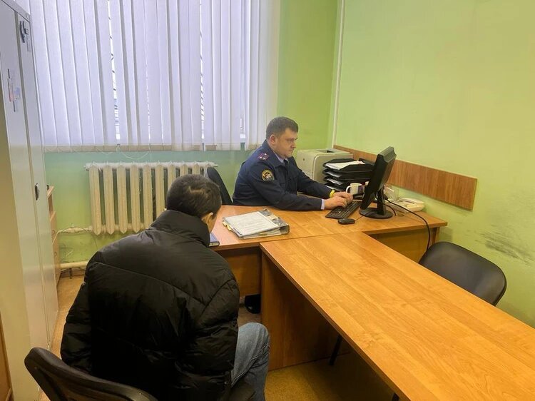 Попов на допросе. Фото: соцсети