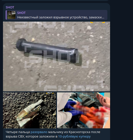    скриншот: Telegram/SHOT