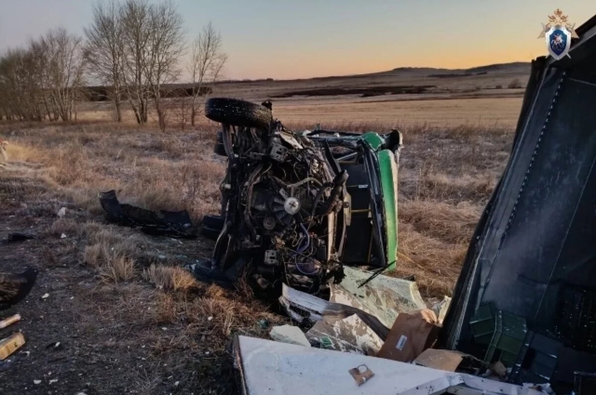    СК Челябинской области завёл дело после столкновения маршрутки с грузовиком
