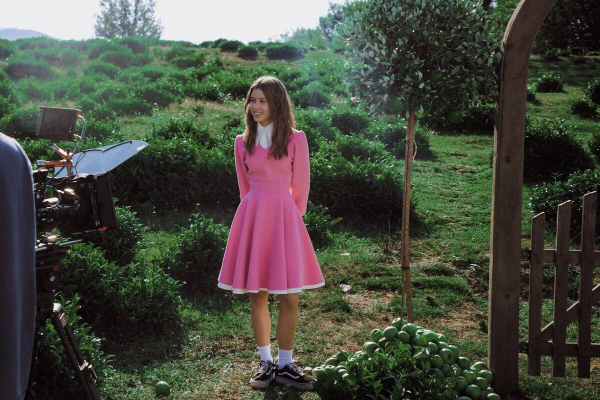 кадр со съёмок
Анна Пересильд в роли Алисы.