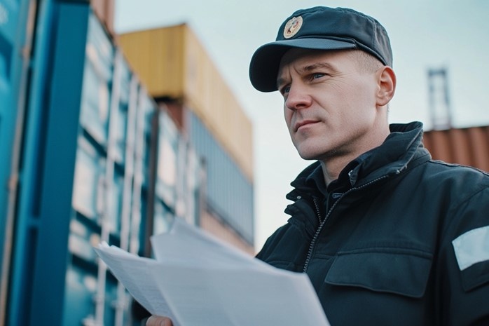 В порту Новороссийск груз проходит таможенный контроль