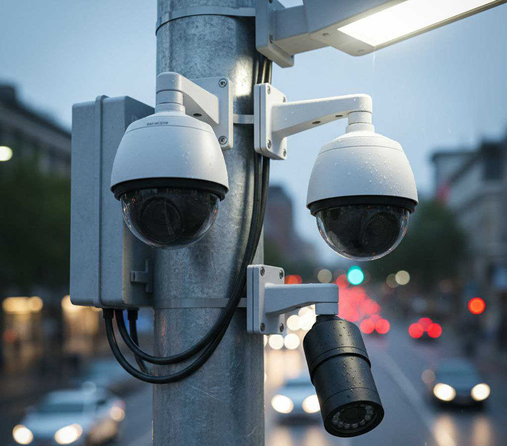 Камеры могут располагаться на разной высоте