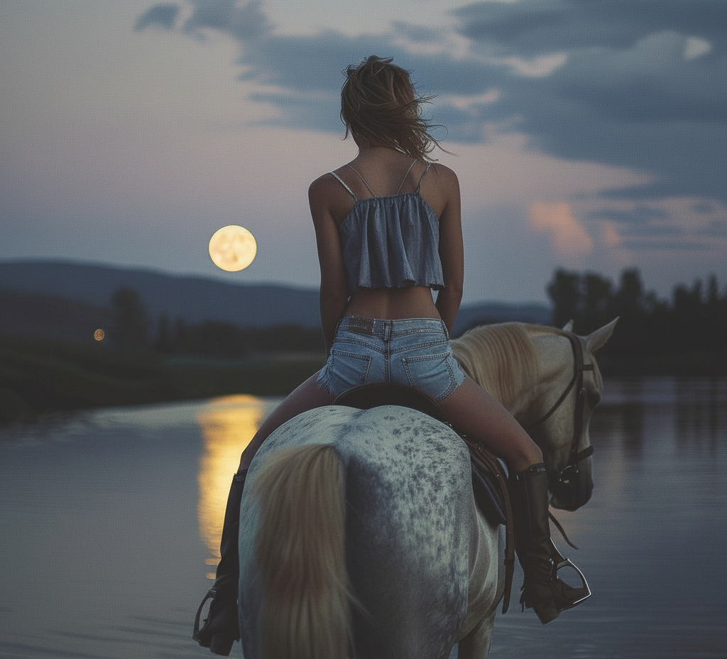 Лошадь подалась вперед, бережно и грациозно ступая