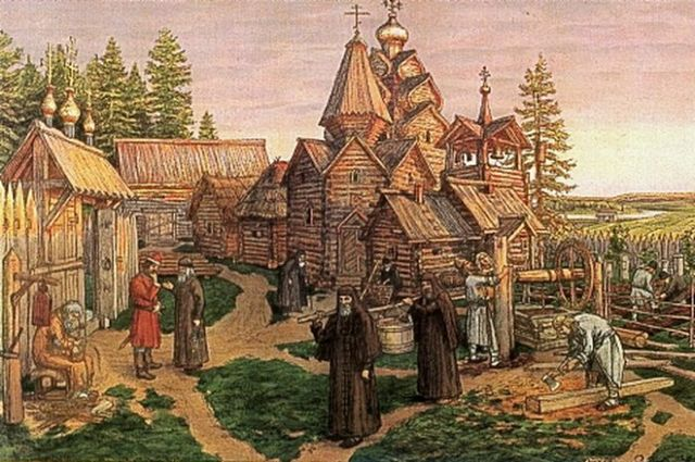 А.М. Васнецов. Монастырь в Московской Руси. (XIII-XVII вв.) - 1908