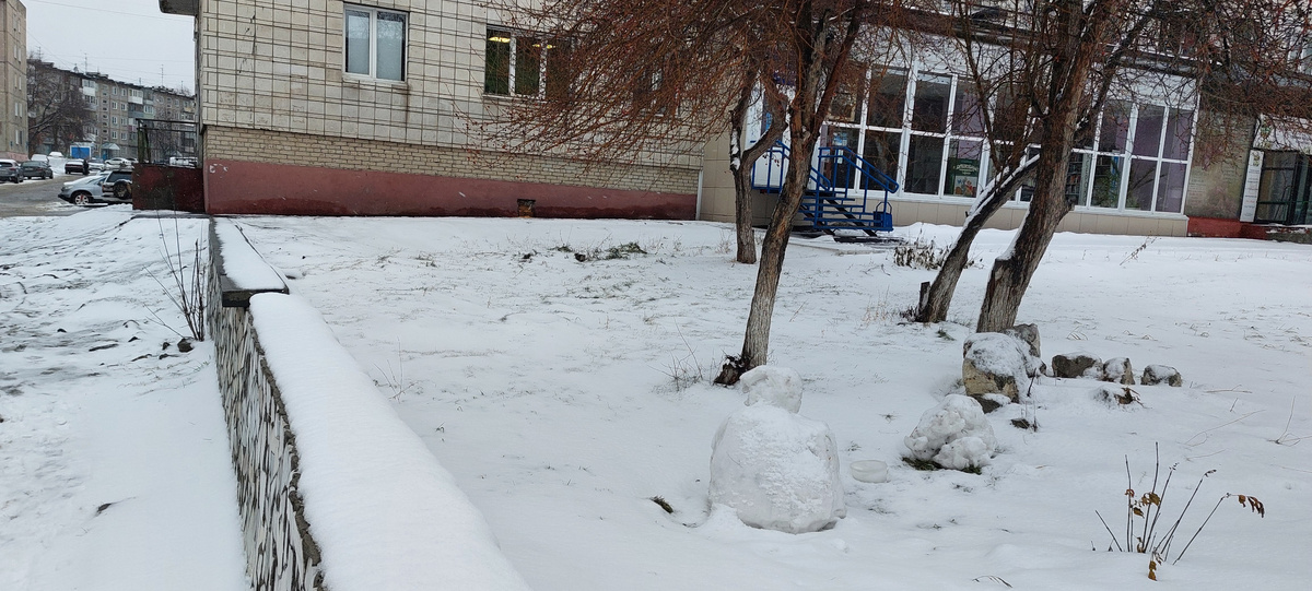 Вот это синее крылечко и есть наша ближайшая библиотека на Молодежной.