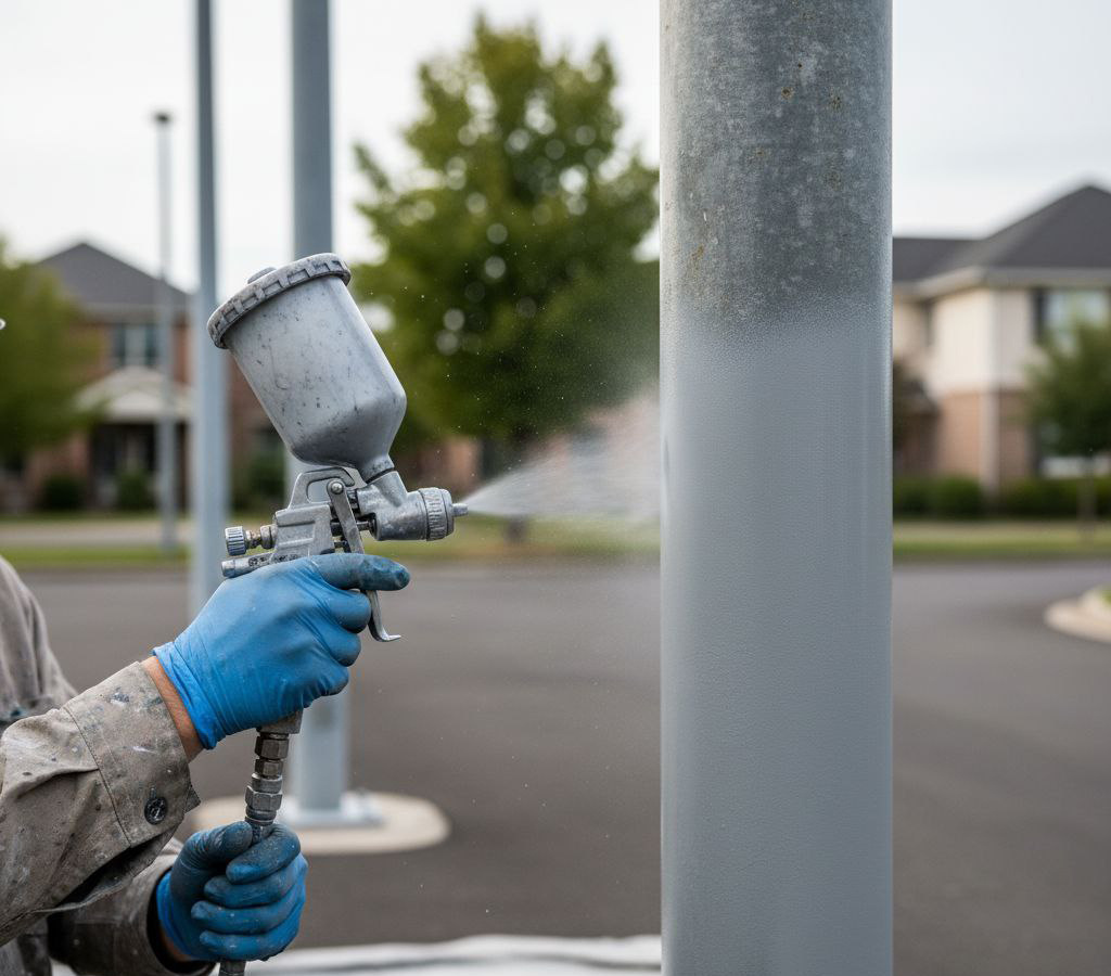 Обычно защитные покрытия наносятся на всю конструкцию, чтобы исключить «пятна» в местах ремонта