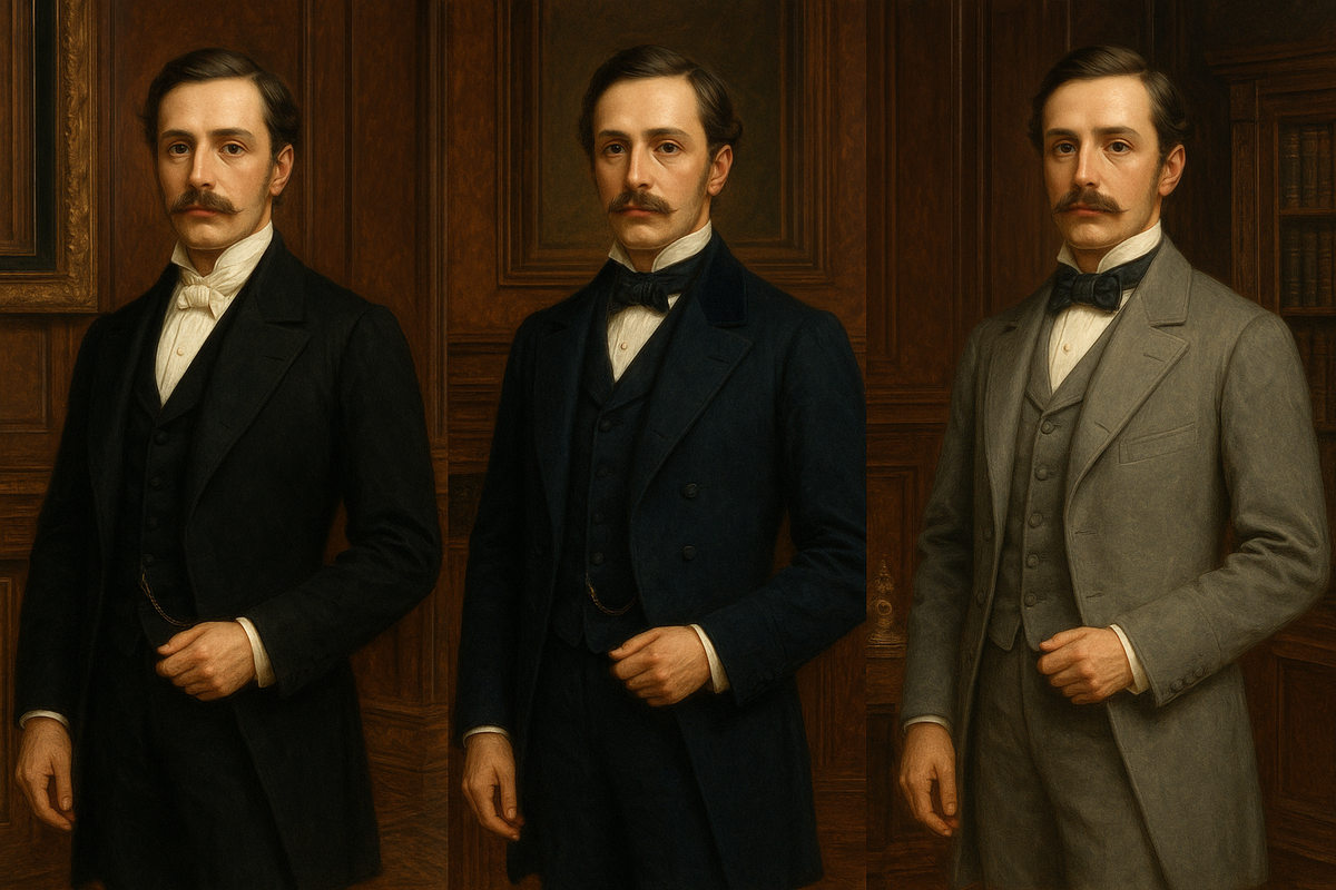 «Фрак, сюртук, визитный костюм — без этого тройного «пропуска» вход на бал и в высшее общество был закрыт. Посмотрите, как менялся дресс-код аристократа в течение дня».