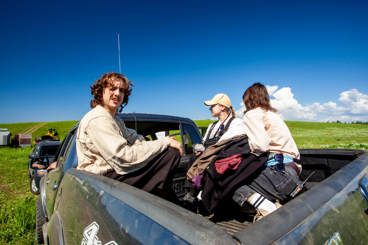 Константин Плотников в образе Петра I на съемках «Государя»