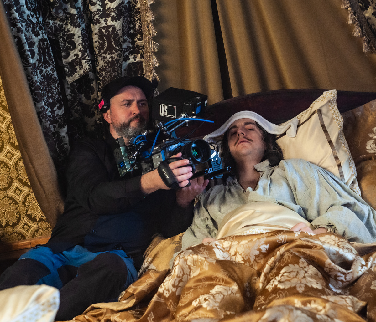 Константин Плотников в образе Петра I на съемках «Государя»