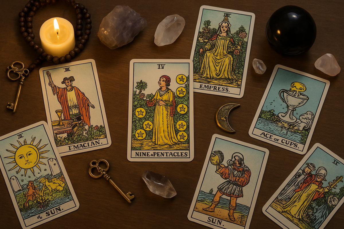 Девятка Пентаклей: когда результат — не случайность, а следствие труда. Карта напоминает — ты уже создал почву для стабильности.