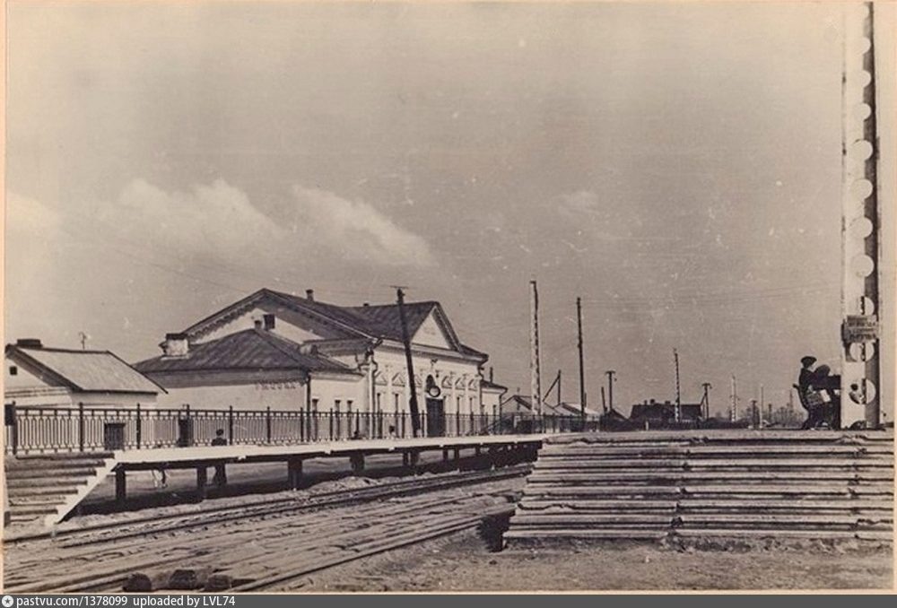 Станция Ржевка. 1957 год. Фотография из фондов Центрального музея железнодорожного транспорта