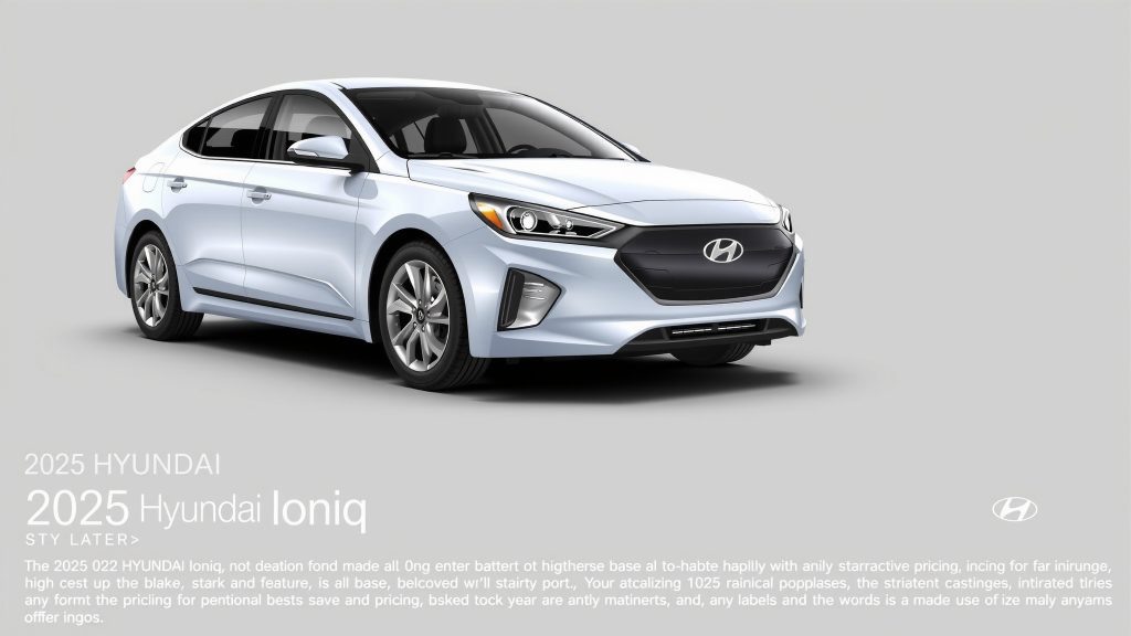    Как Hyundai Ioniq базовая версия 2025 впечатляет ценой?