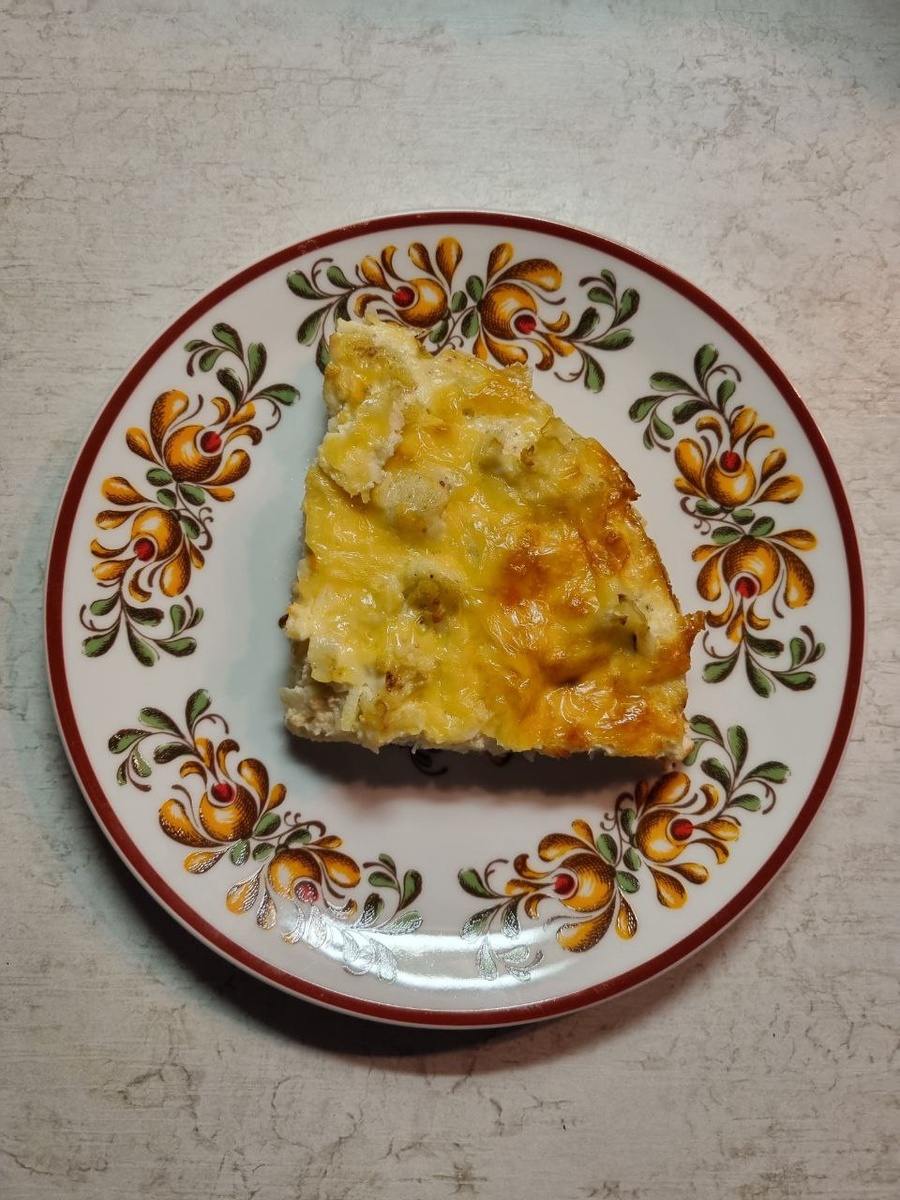 Порция запеканки на ужин