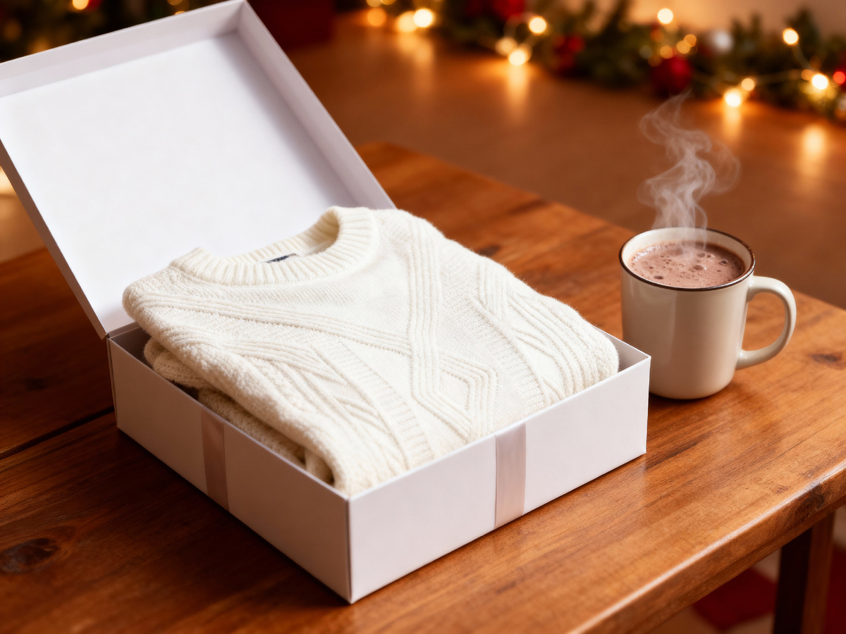 Свитер — подарок, который создаёт атмосферу уюта и заботы.