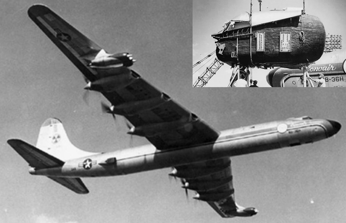 NB-36H и специальная защитная кабина для эпипажа.