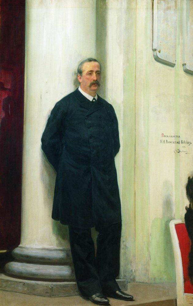 А. П. Бородин, портрет работы И. Е. Репина, 1888