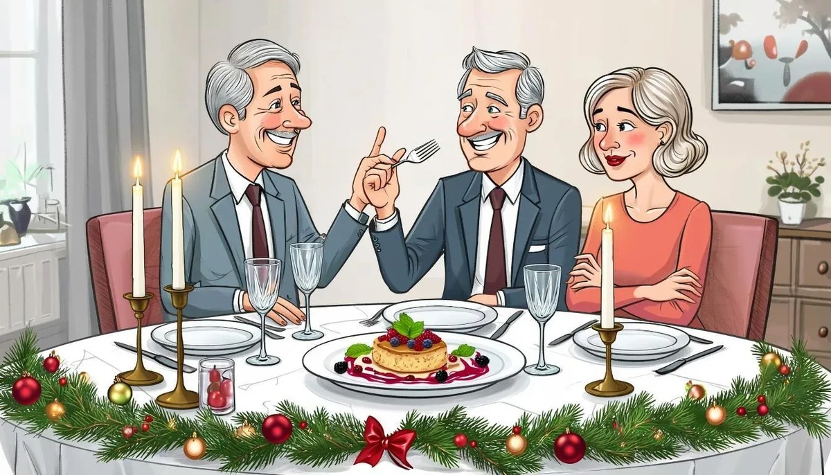 Хороший анекдот за столом поднимает настроение гостей