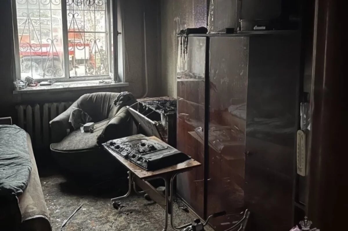    Замыкание кабеля питания телевизора привело к пожару в Дзержинске