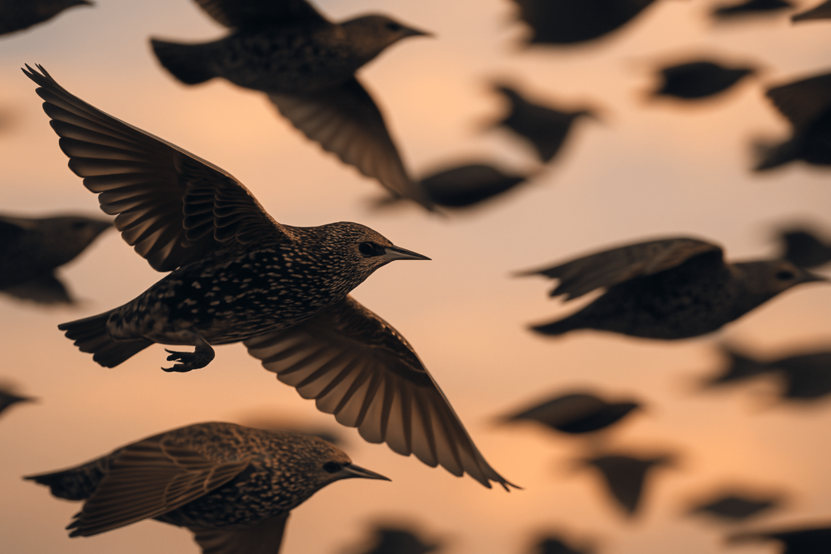    У птиц выше частота восприятия мельканий — до 70–120 раз в секунду у отдельных видов, поэтому они мгновенно замечают сдвиги соседей.