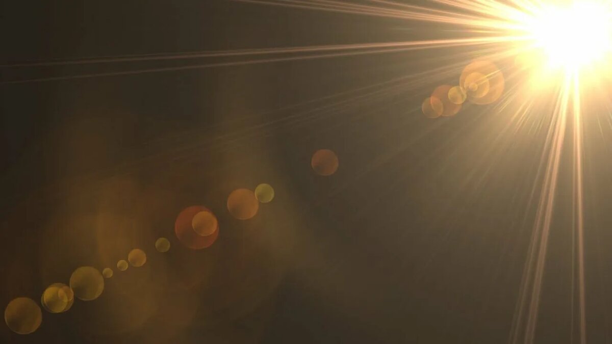 Солнце пускает лучи