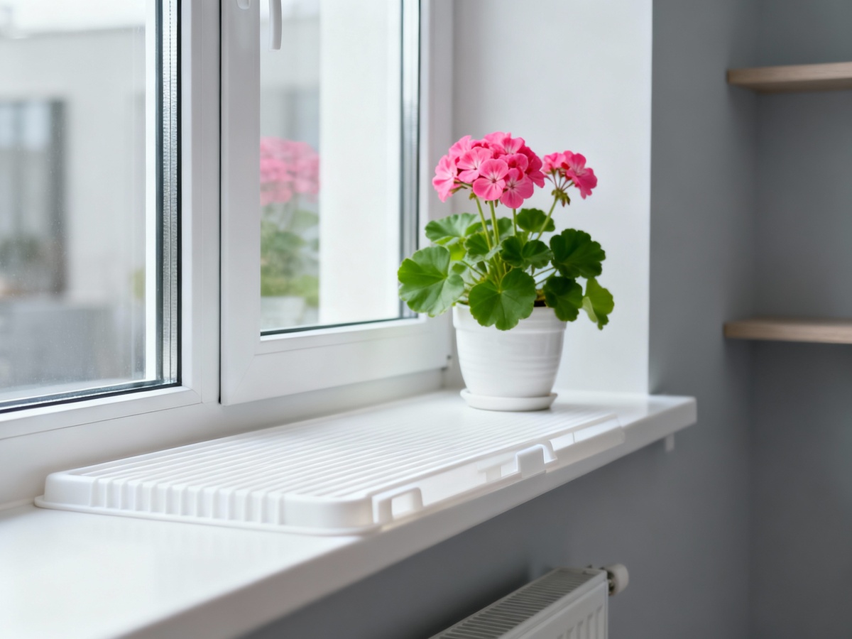 Пластиковый поддоконник