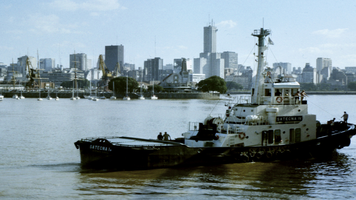 Ла Плата и старый порт в Буэнос-Айресе. Фотография Александра Новикова. 1988