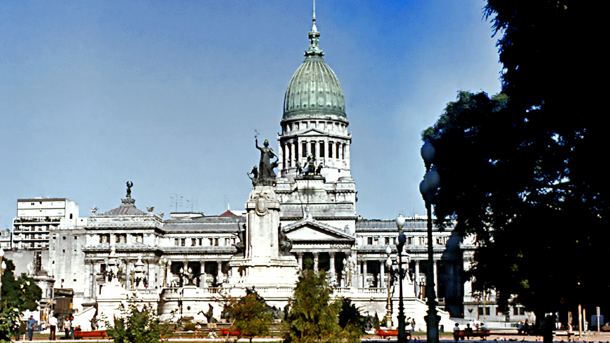 Здание Конгресса Аргентины. Фотография Александра Новикова. 1988