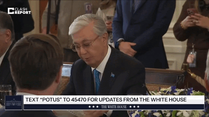    Кадры встречи Токаева и Трампа