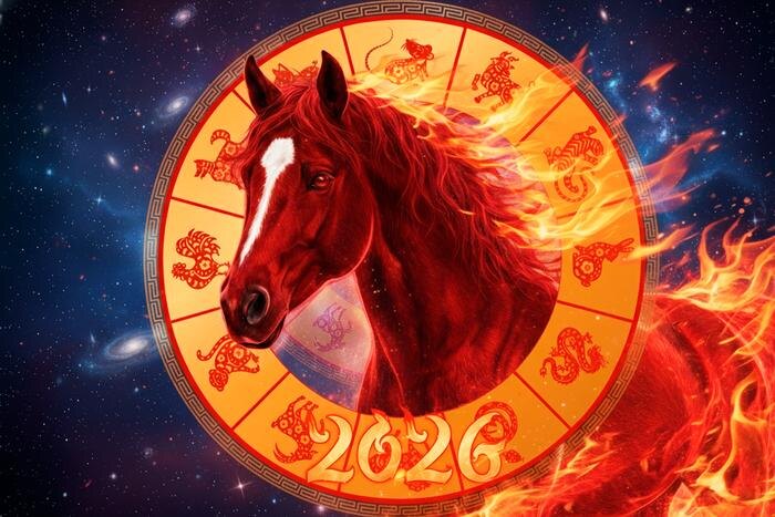 Китайский гороскоп на 2026: Год Красной Огненной Лошади будет страшным для одних и счастливым для других. Обложка © Коллаж © Life.ru. Фото © Gemini Nano Banana