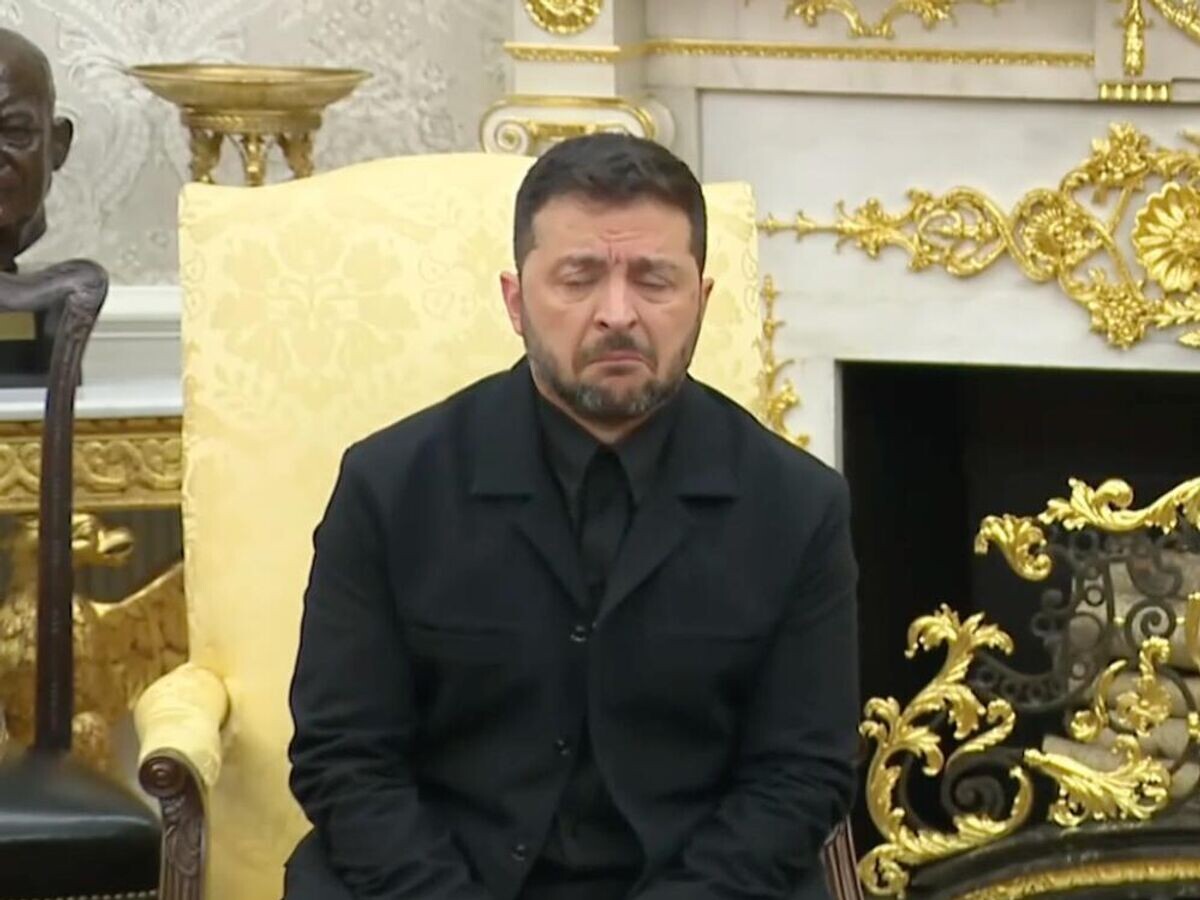    Зеленский на встрече с Трампом в Белом доме© Скриншот видео