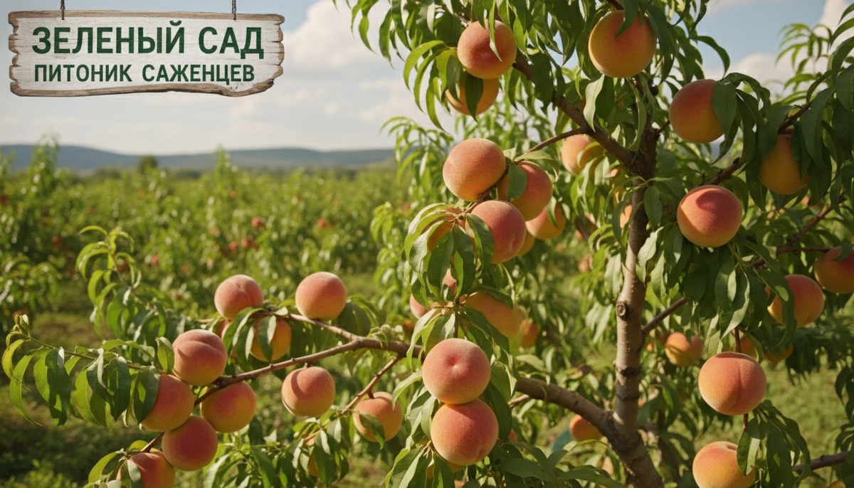 Саженцы персика от питомника Зеленый Сад в Москве.