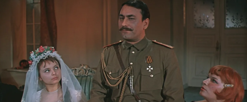    Кадр из к/ф "Свадьба в Малиновке (1967). Режиссёр Андрей Тутышкин, "Ленфильм"