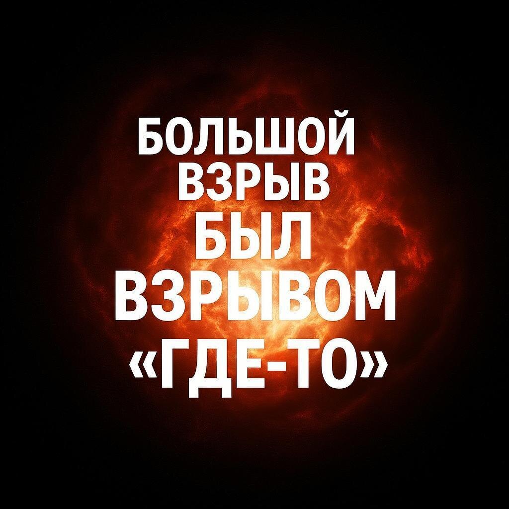 Думать о Большом Взрыве как о обычном взрыве