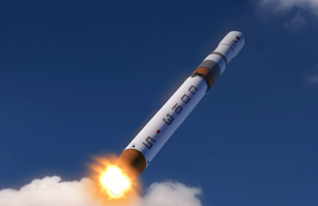 "Союз-5" в полёте, компьютерная графика (ГК Роскосмос)