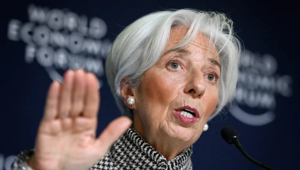 На фото: Кристин Мадлен Одетт Лагард — французский государственный деятель, председатель Европейского центрального банка (ЕЦБ) с 1 ноября 2019 года.