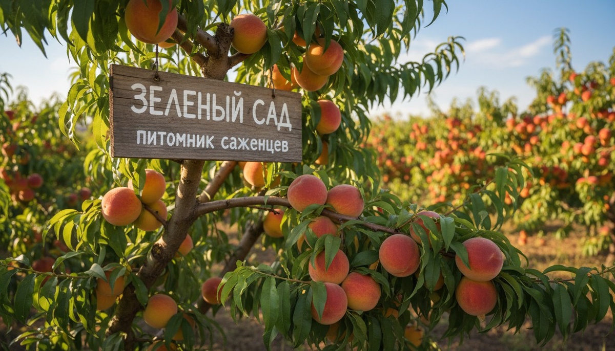 Выращивание саженцев персика от питомника Зеленый Сад в Самаре.