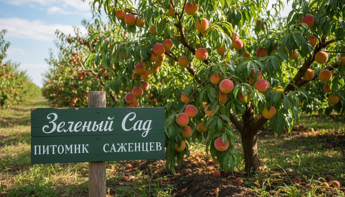 От питомника Зеленый Сад саженцы персика в Перми.