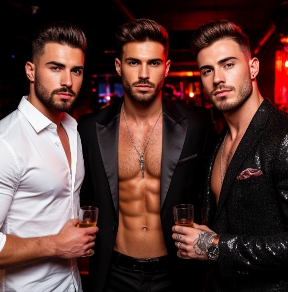 Саня, Паха и Макс. Создано с помощью ИИ