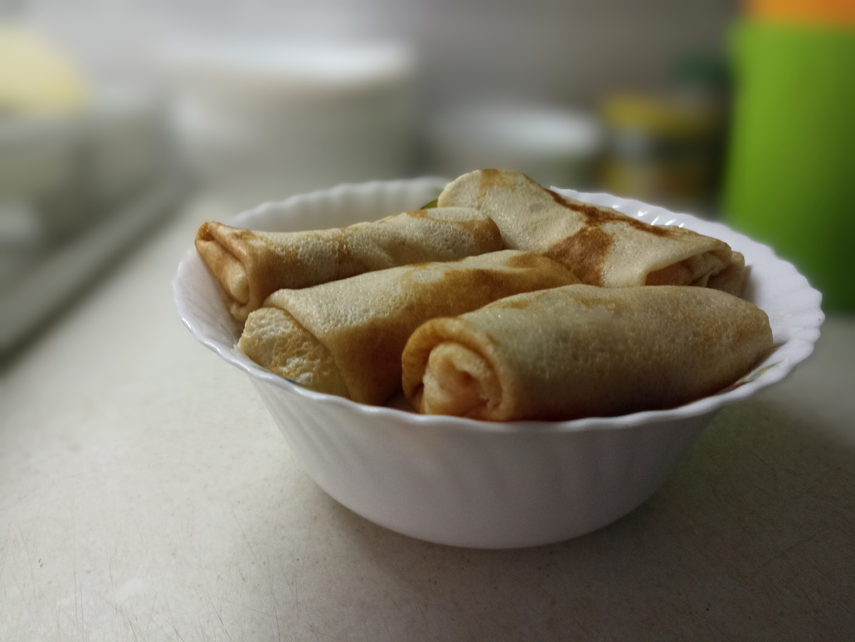 Блинчики с творогом