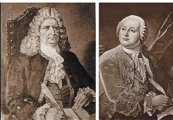 Герхард Миллер и Михайло Ломоносов. Фото из открытого доступа