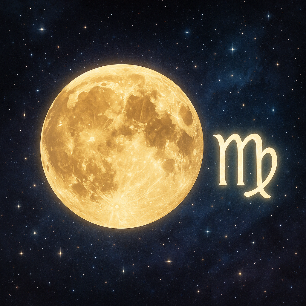 Луна в знаке Дева.