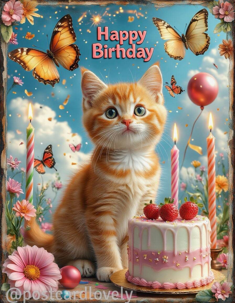 открытка С днем рождения