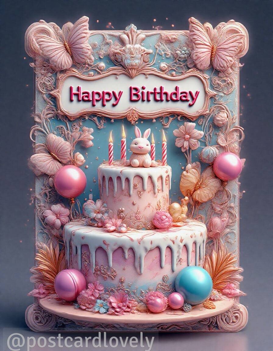 открытка С днем рождения