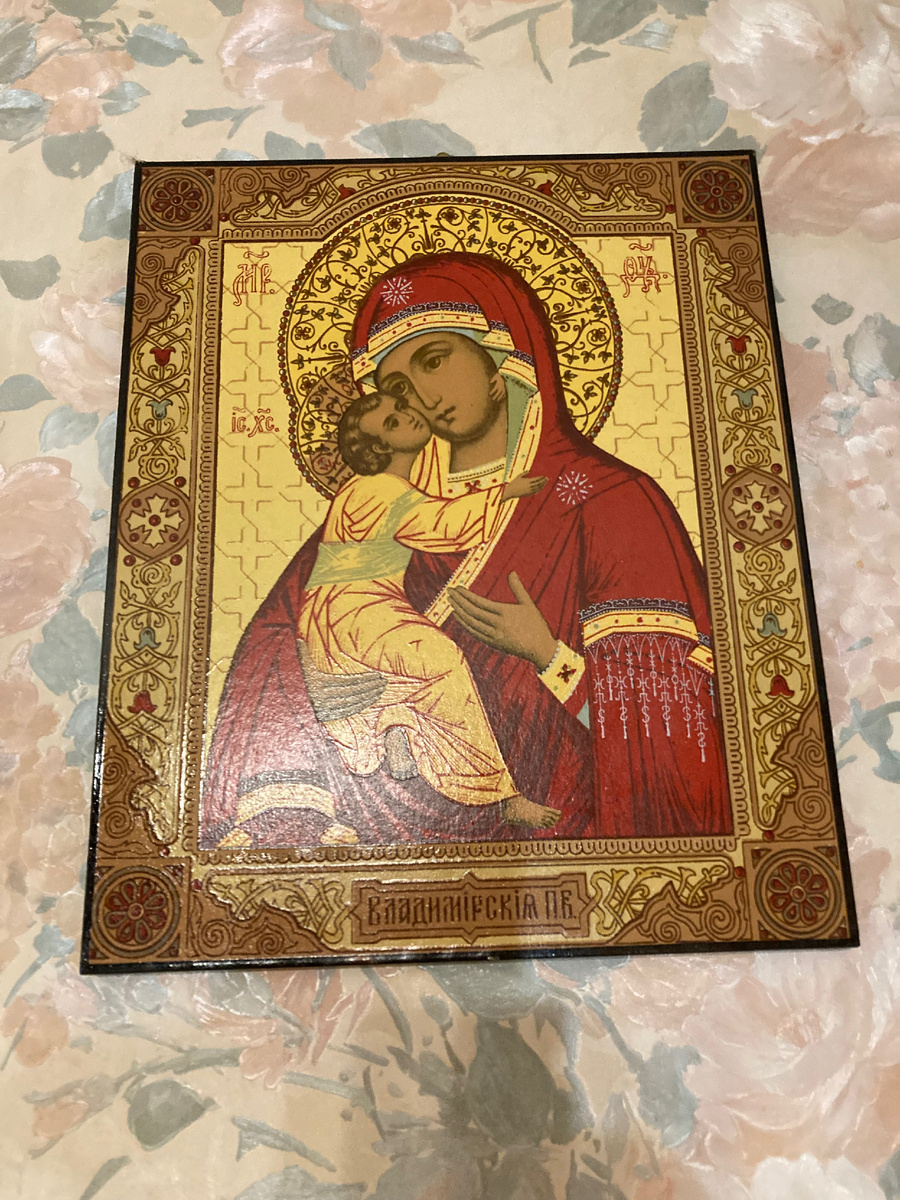 Владимирская икона Божией Матери, домашняя.