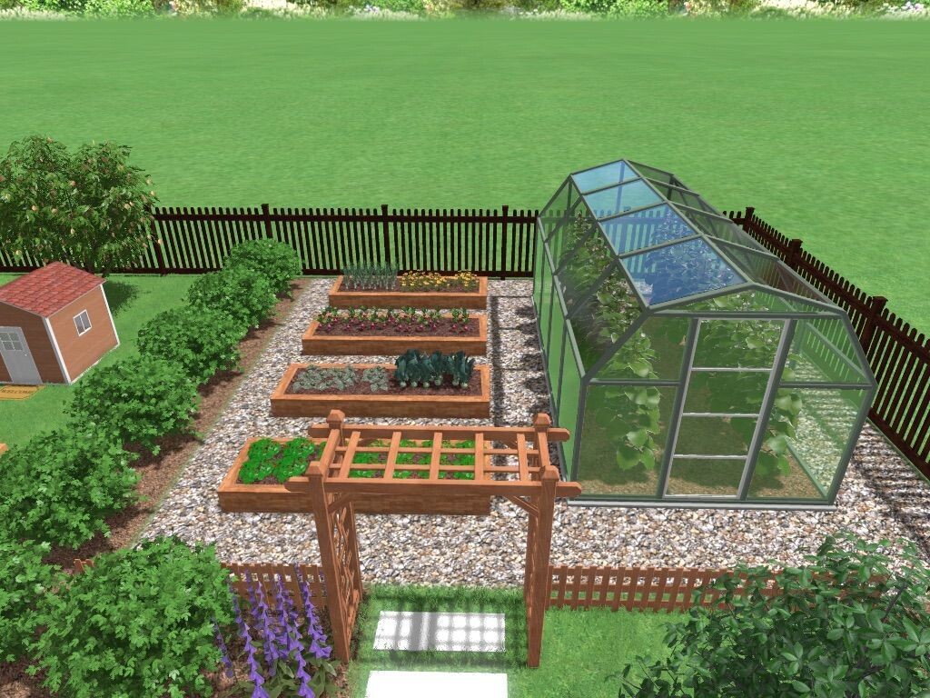 Планировка огорода