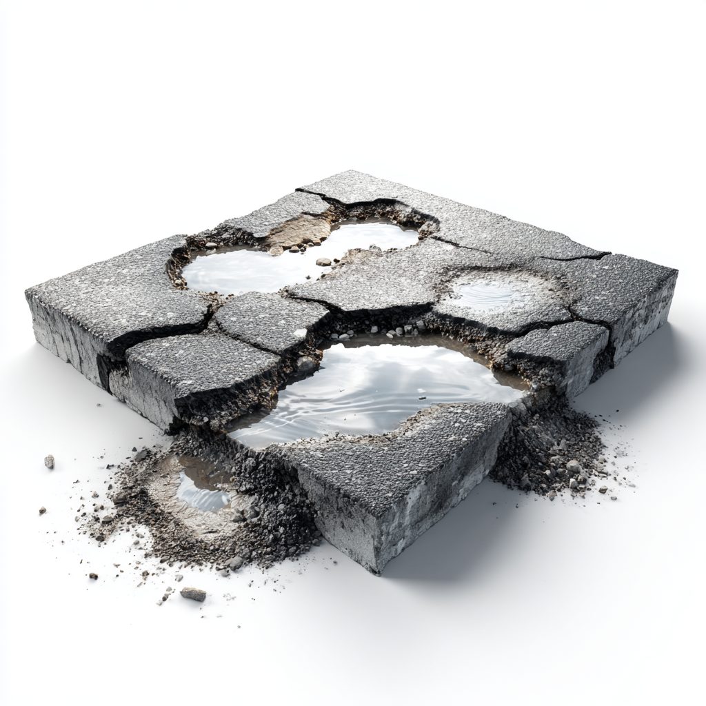 Ремонт дорожных покрытий с применением проникающей гидроизоляции