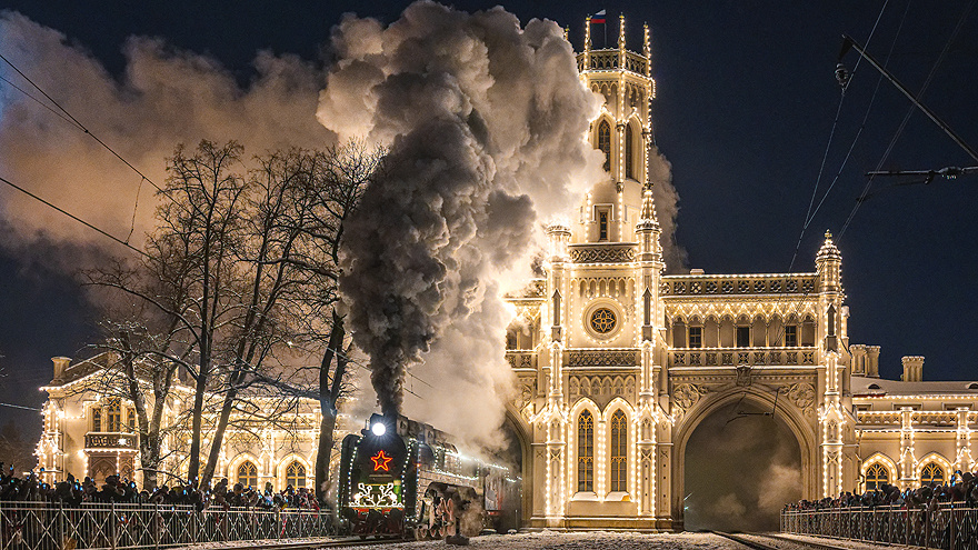 Поезд Деда Мороза (фото с сайта РЖД)
