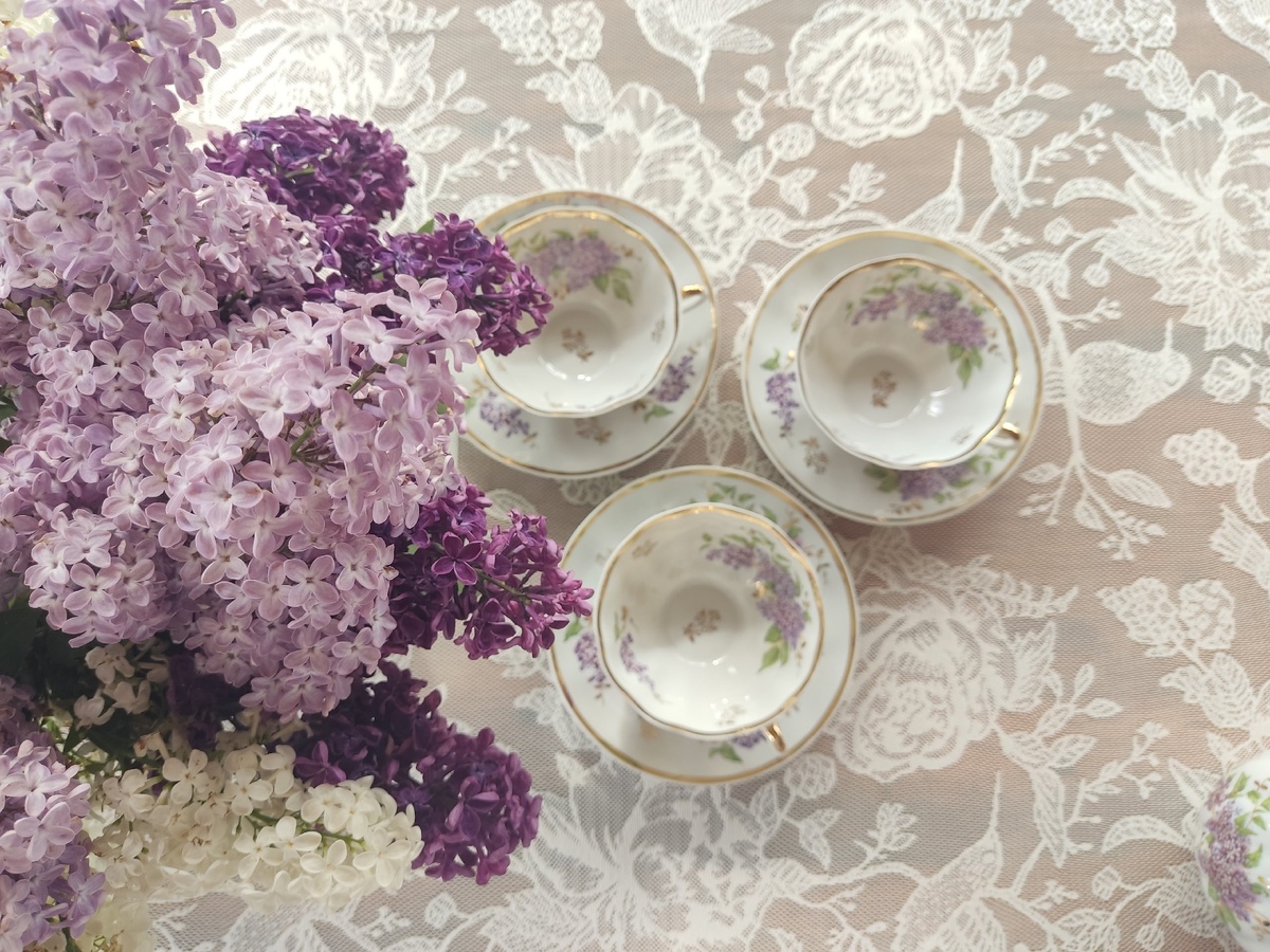 Май. Сирень. Фарфор