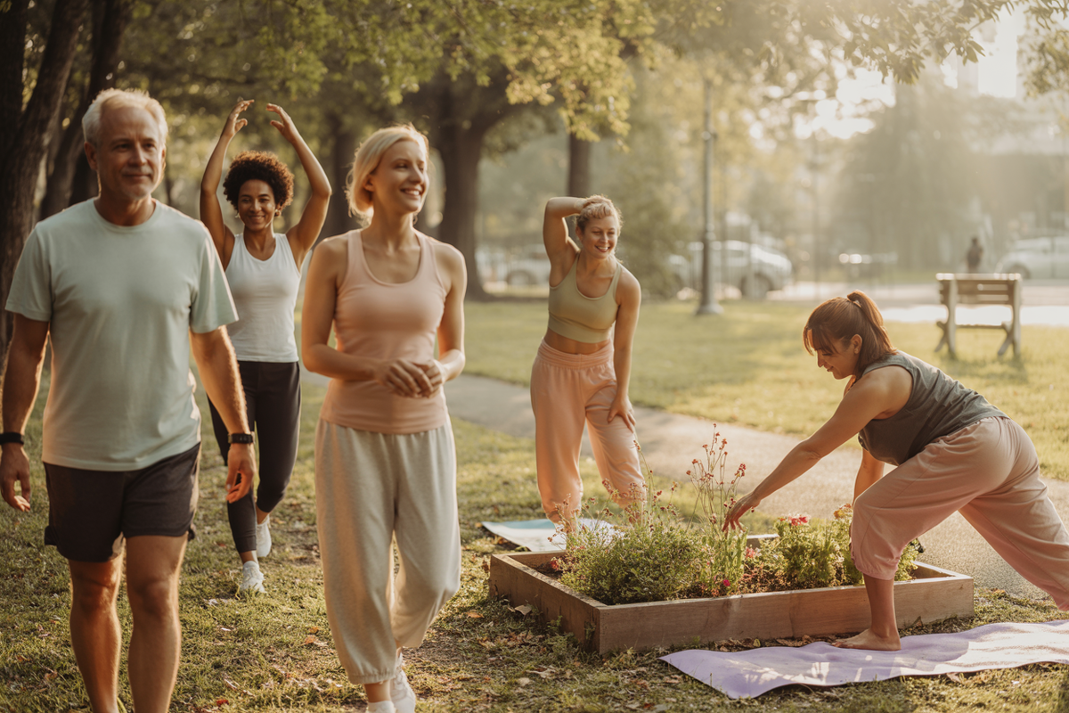 Ежедневное естественное движение укрепляет мышцы и поддерживает молодость тела.
