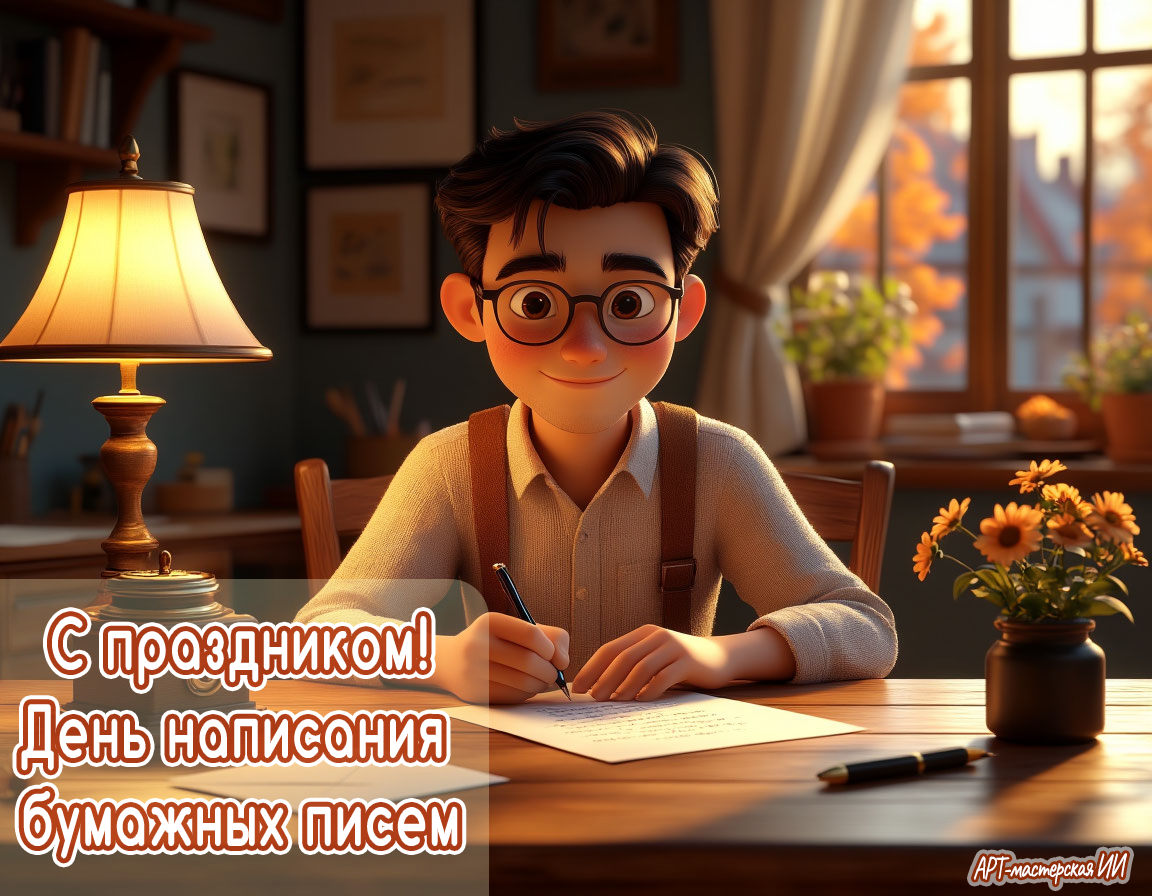 Открытка из серии «Праздники ноября» создана автором канала Арт-мастерская ИИ при участии нейросети.